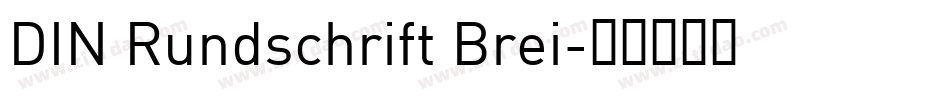 DIN Rundschrift Brei字体转换